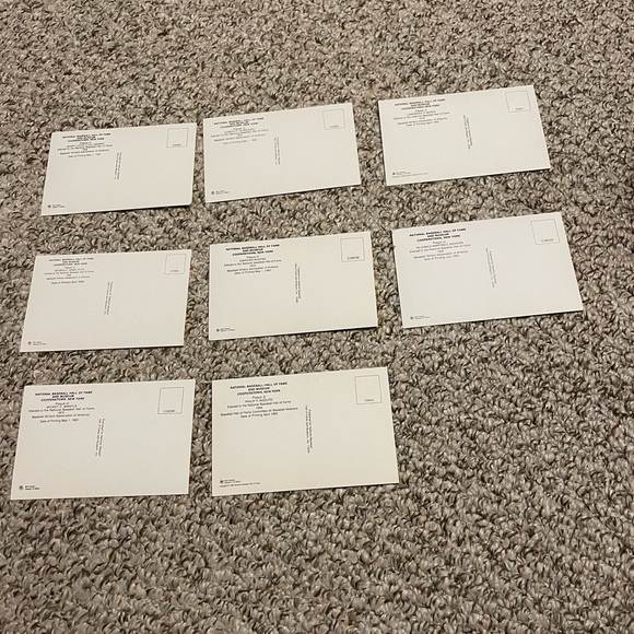 8 Postcards Baseball Hall of Fame Cooperstown NY Plaques - Picture 2 of 9